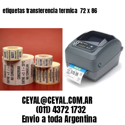 etiquetas transferencia termica  72 x 86