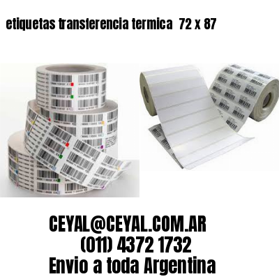 etiquetas transferencia termica  72 x 87