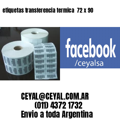 etiquetas transferencia termica  72 x 90