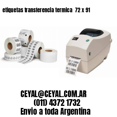 etiquetas transferencia termica  72 x 91