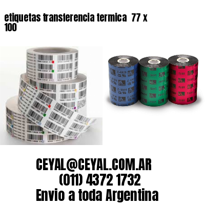 etiquetas transferencia termica  77 x 100