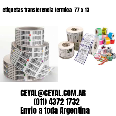 etiquetas transferencia termica  77 x 13