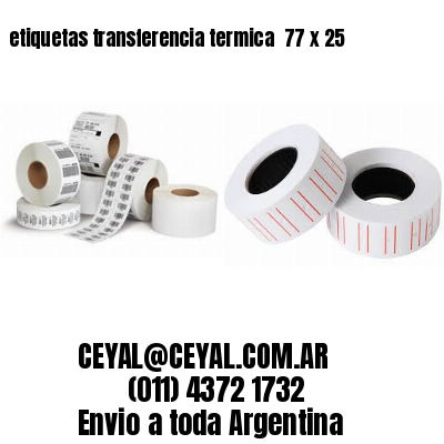 etiquetas transferencia termica  77 x 25
