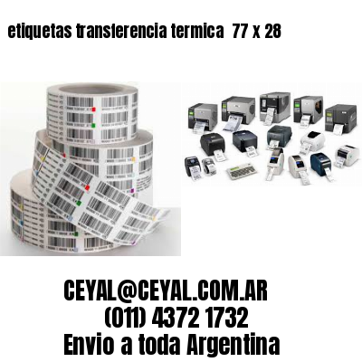 etiquetas transferencia termica  77 x 28