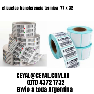 etiquetas transferencia termica  77 x 32