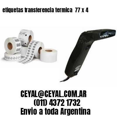 etiquetas transferencia termica  77 x 4