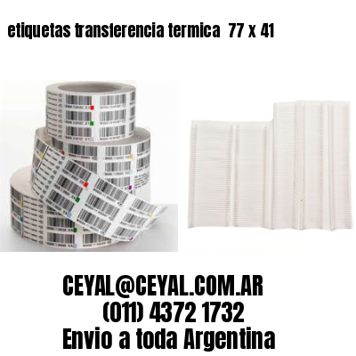 etiquetas transferencia termica  77 x 41