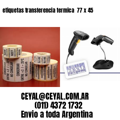 etiquetas transferencia termica  77 x 45