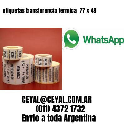 etiquetas transferencia termica  77 x 49
