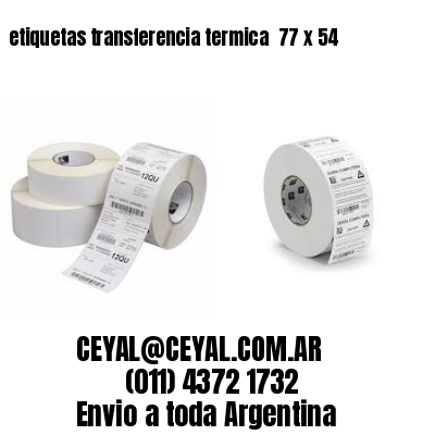 etiquetas transferencia termica  77 x 54