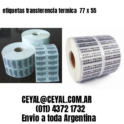 etiquetas transferencia termica  77 x 55