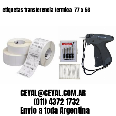etiquetas transferencia termica  77 x 56