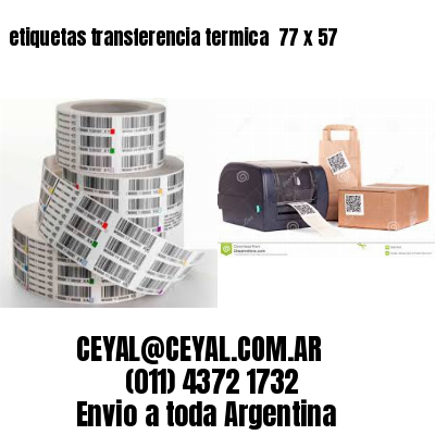etiquetas transferencia termica  77 x 57