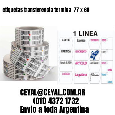 etiquetas transferencia termica  77 x 60