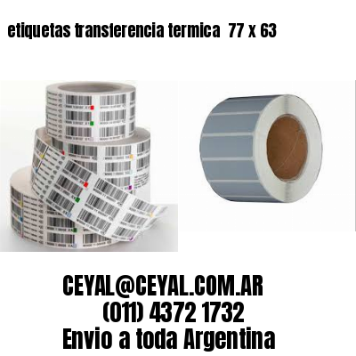 etiquetas transferencia termica  77 x 63
