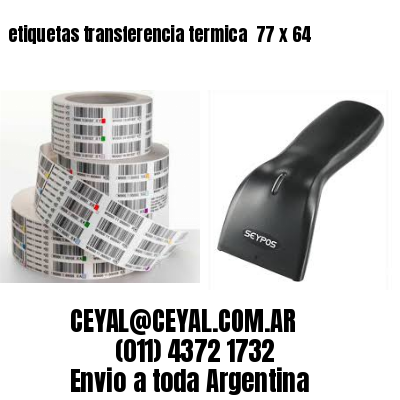 etiquetas transferencia termica  77 x 64