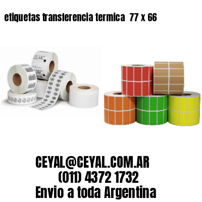 etiquetas transferencia termica  77 x 66