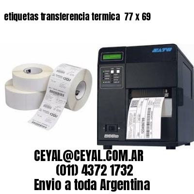 etiquetas transferencia termica  77 x 69