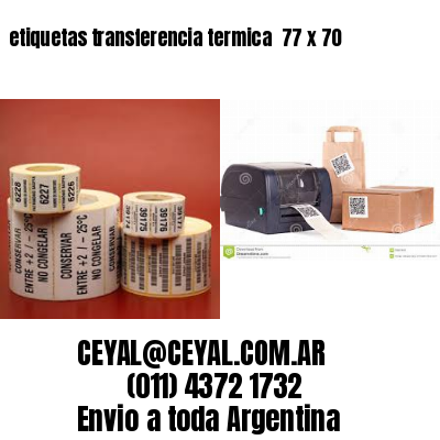 etiquetas transferencia termica  77 x 70