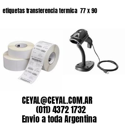 etiquetas transferencia termica  77 x 90