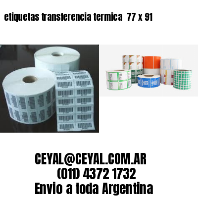 etiquetas transferencia termica  77 x 91