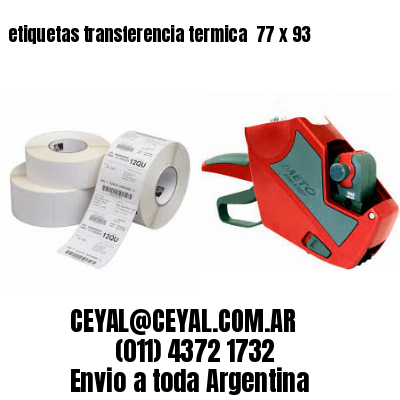 etiquetas transferencia termica  77 x 93