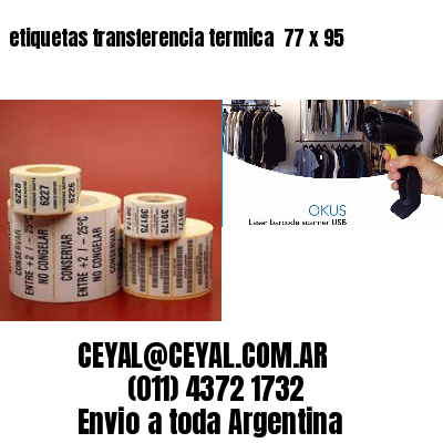 etiquetas transferencia termica  77 x 95