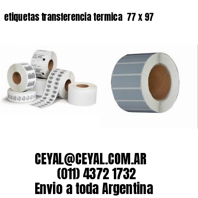 etiquetas transferencia termica  77 x 97