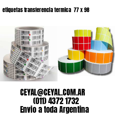 etiquetas transferencia termica  77 x 98
