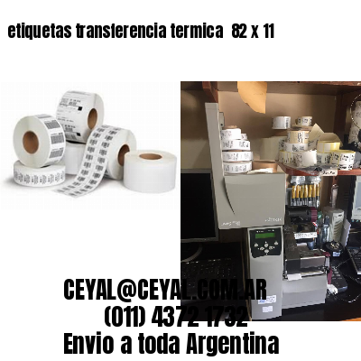 etiquetas transferencia termica  82 x 11