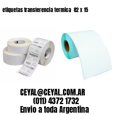 etiquetas transferencia termica  82 x 15