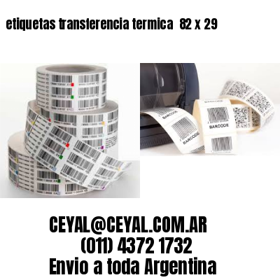 etiquetas transferencia termica  82 x 29