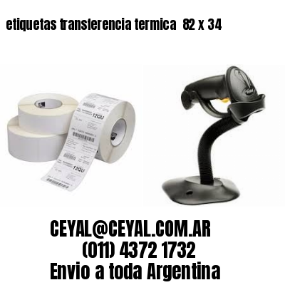 etiquetas transferencia termica  82 x 34