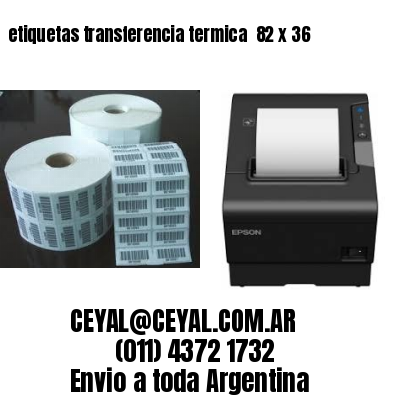 etiquetas transferencia termica  82 x 36