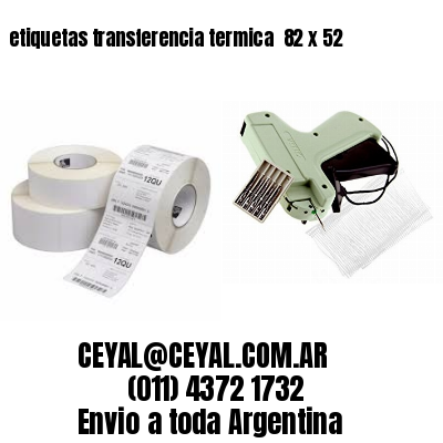 etiquetas transferencia termica  82 x 52