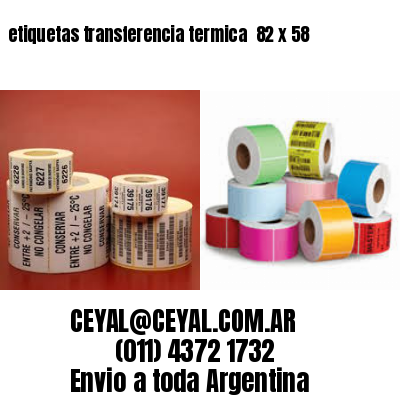 etiquetas transferencia termica  82 x 58