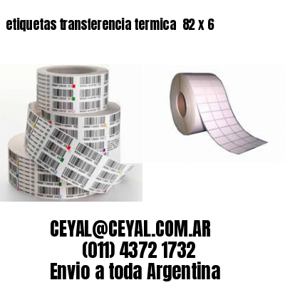 etiquetas transferencia termica  82 x 6