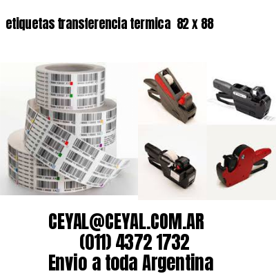 etiquetas transferencia termica  82 x 88