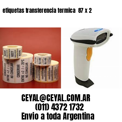 etiquetas transferencia termica  87 x 2