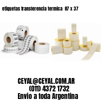 etiquetas transferencia termica  87 x 37