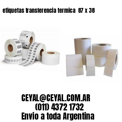 etiquetas transferencia termica  87 x 38