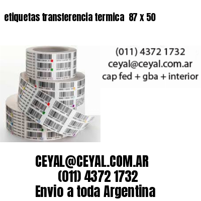 etiquetas transferencia termica  87 x 50