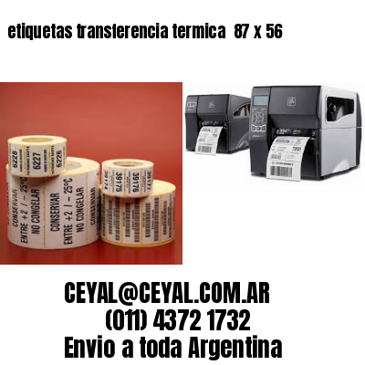 etiquetas transferencia termica  87 x 56