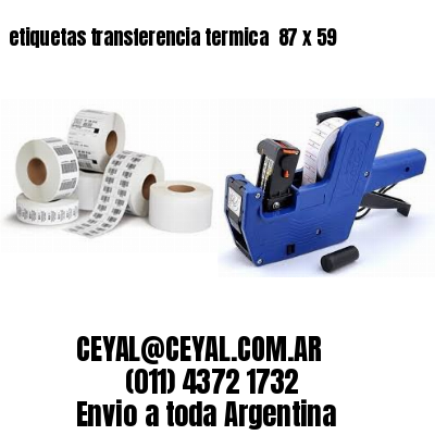 etiquetas transferencia termica  87 x 59