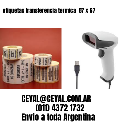 etiquetas transferencia termica  87 x 67