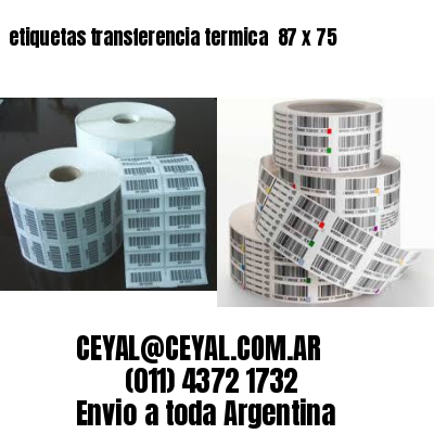 etiquetas transferencia termica  87 x 75