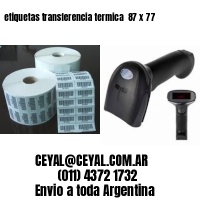 etiquetas transferencia termica  87 x 77