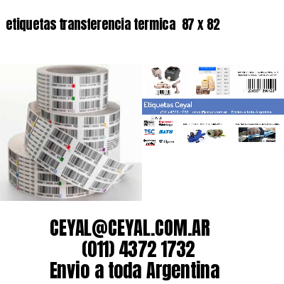 etiquetas transferencia termica  87 x 82