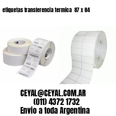 etiquetas transferencia termica  87 x 84