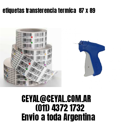 etiquetas transferencia termica  87 x 89